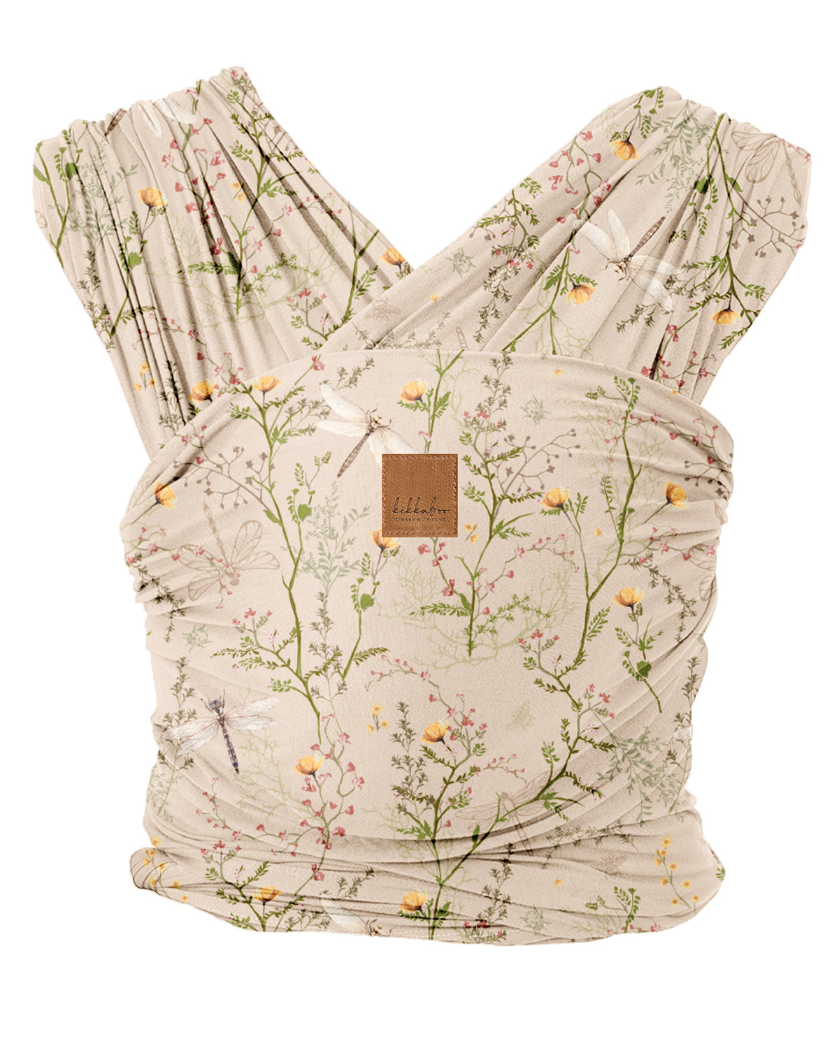 KikkaBoo Слинг за носене на бебе Isla Secret Garden Beige