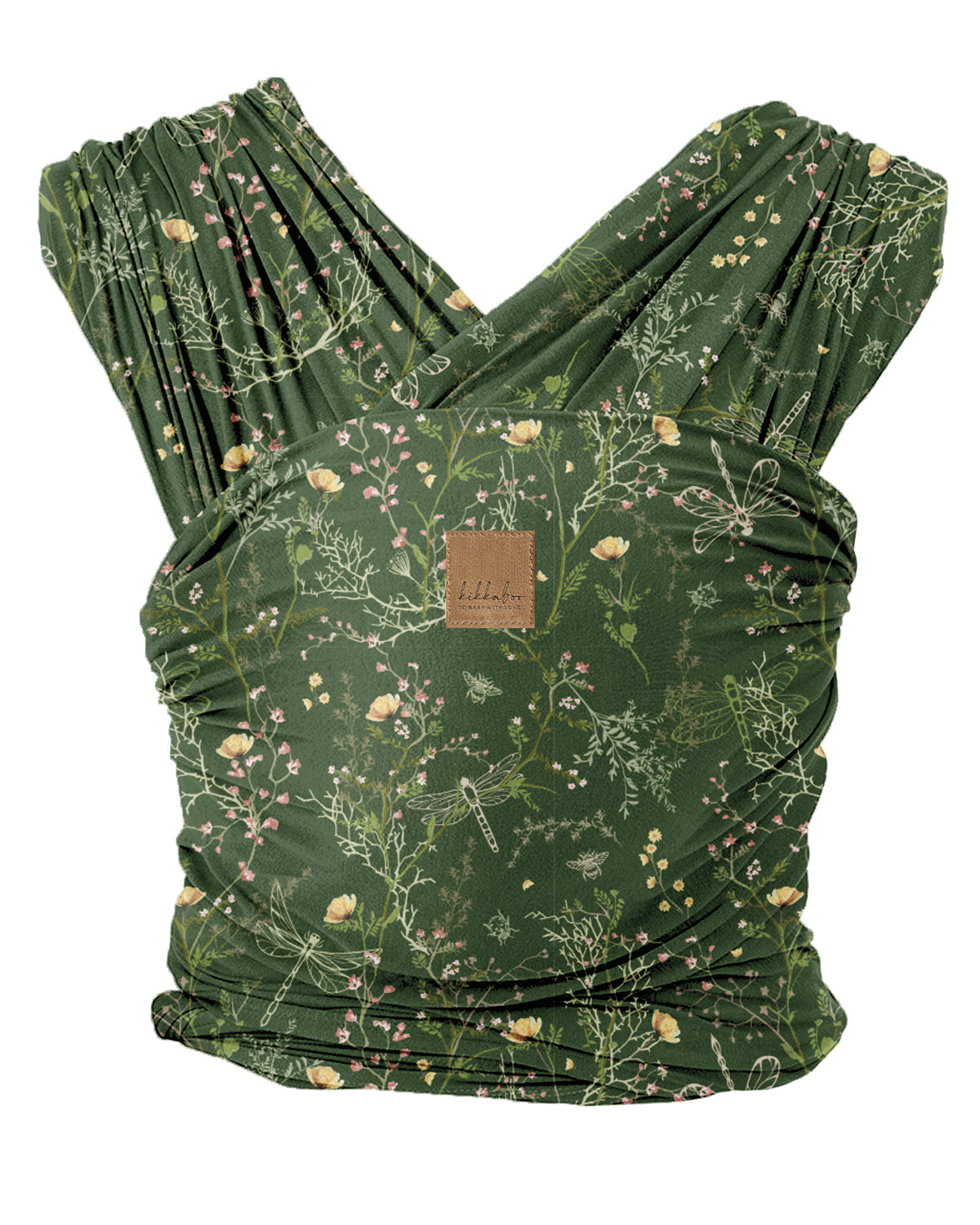KikkaBoo Слинг за носене на бебе Isla Garden Deep Green