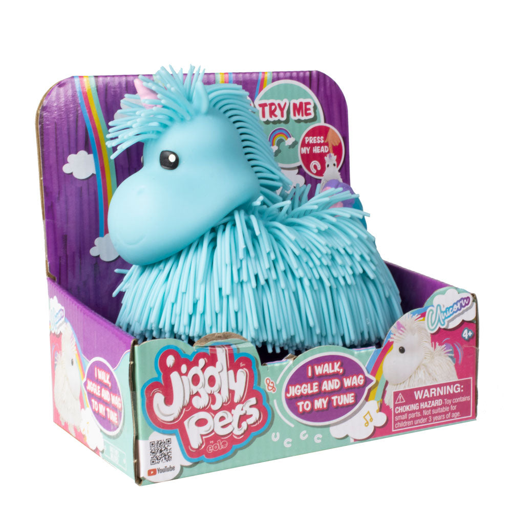 JIGGLY PETS Син еднорог Рошльо