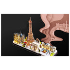 CubicFun Пъзел 3D City Line Paris 115ч. с LED светлини