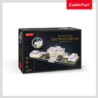 CubicFun Пъзел 3D The White House 151ч. с LED светлини отварящ се