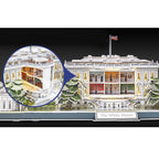 CubicFun Пъзел 3D The White House 151ч. с LED светлини отварящ се