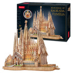 CubicFun Пъзел 3D Sagrada Familia 696ч. с LED светлини
