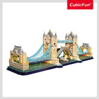 CubicFun Пъзел 3D Tower Bridge 222ч. Отварящ се с LED светлини