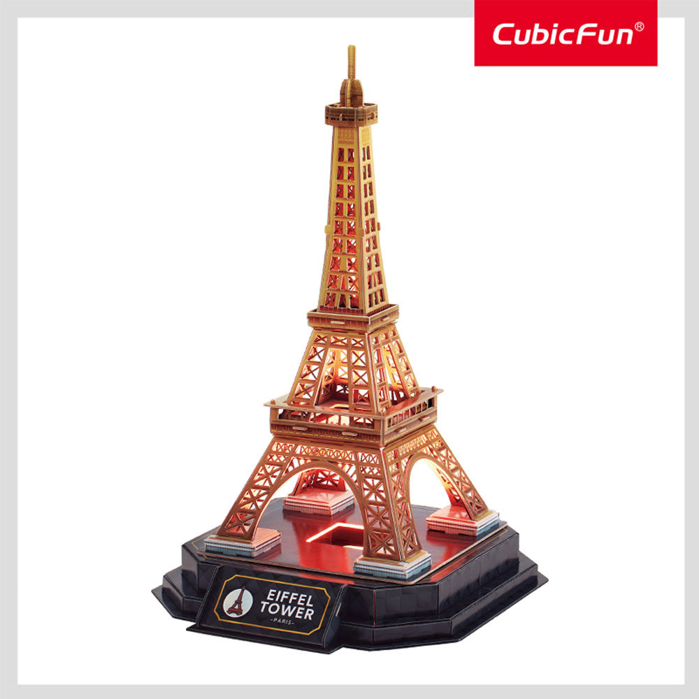 CubicFun Пъзел 3D Eiffel Tower Paris Night Edition с LED светлини