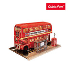 CubicFun Пъзел 3D London Bus Night Edition 161ч. с LED светлини