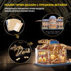 Cubic Fun Пъзел 3D Natural Museum Скелет на T-REX с LED светлини