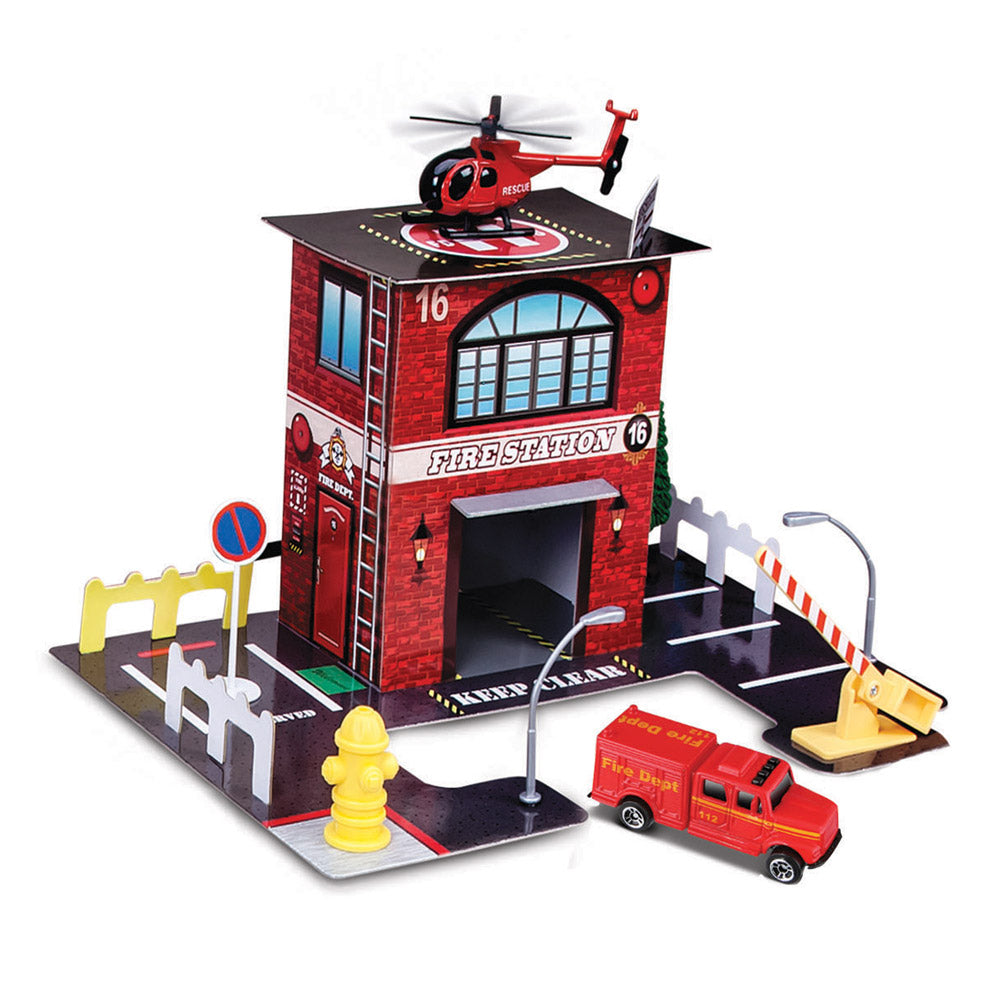MAISTO FRESH METAL DOWNTOWN Пожарна станция с количка