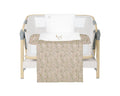 KikkaBoo Бебешки спален комплект за мини-кошара 5ч Secret Garden Beige