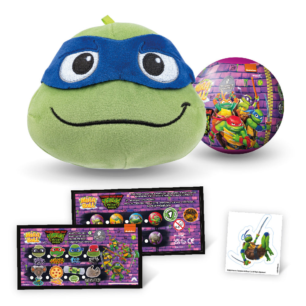 MIRABALL TMNT Топка с плюшена играчка изненада