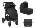 KikkaBoo Комбинирана количка 2в1 с кош за новородено Naya Black