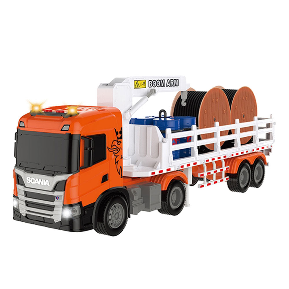 OCIE Scania Камион с Кран Светлини и Звуци