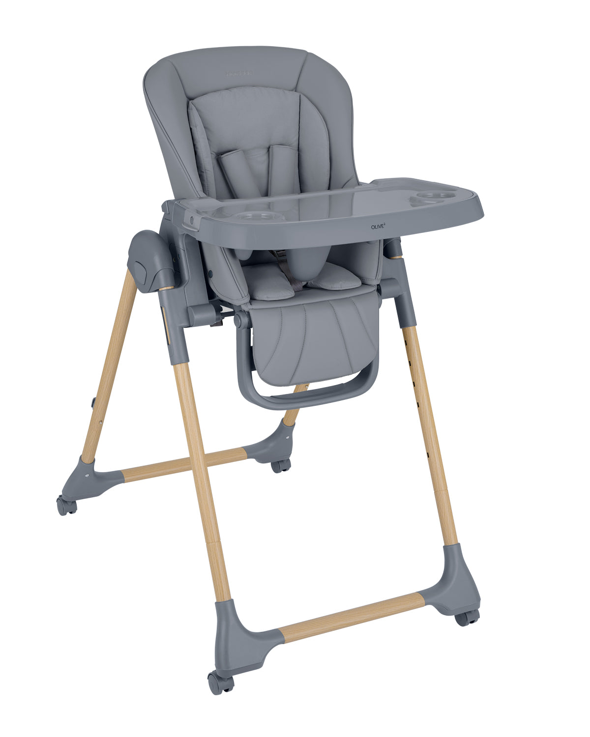 KikkaBoo Стол за хранене Olive 2 Grey