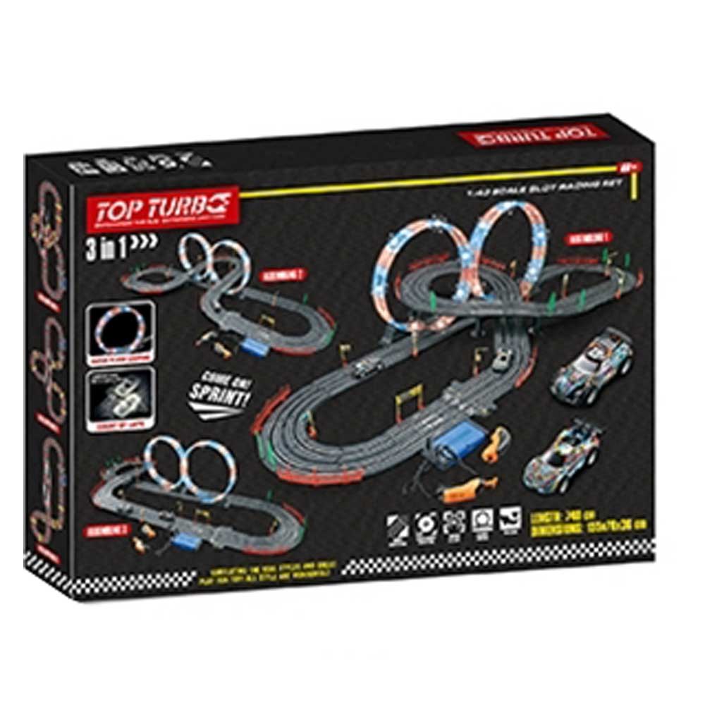 OCIE SOBA Slot Top Turbo Състезателна Писта 2 Коли 740 см.