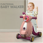 OCIE Музикална играчка за прохождане Baby Walker розова