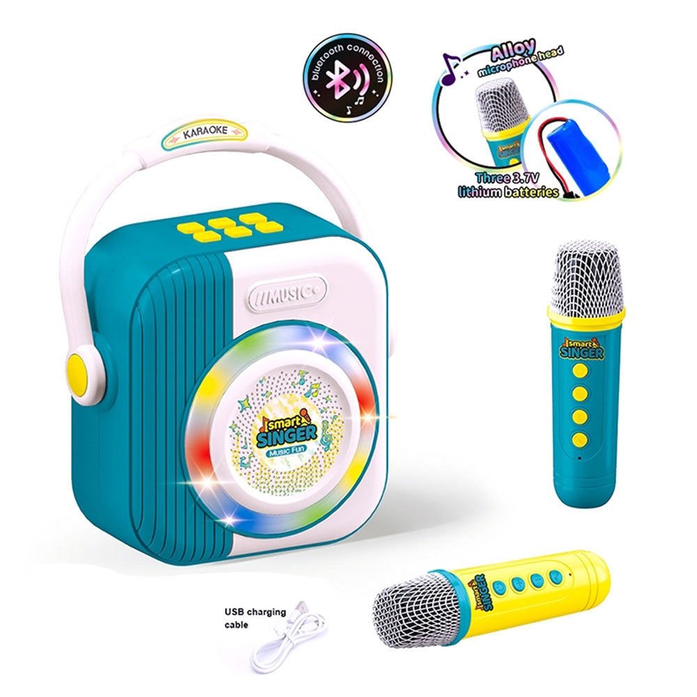 Smart Singer Караоке с 2 микрофона зелен