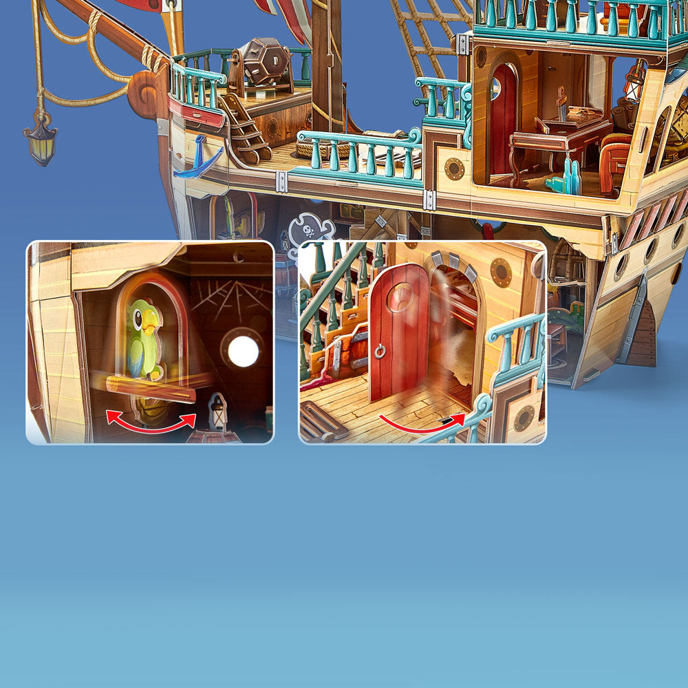 CubicFun Пъзел 3D Кораб Pirate Treasure Ship 157ч.
