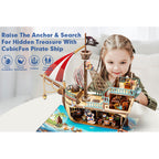 CubicFun Пъзел 3D Кораб Pirate Treasure Ship 157ч.