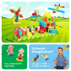 Picasso Конструктор Engineering Елементи с бодли Ферма 100 части