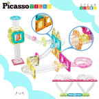 Picasso STEAM Магнитен конструктор Писта за топчета Travel 45 части