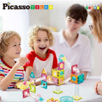 Picasso STEAM Магнитен конструктор Писта за топчета Travel 60 части