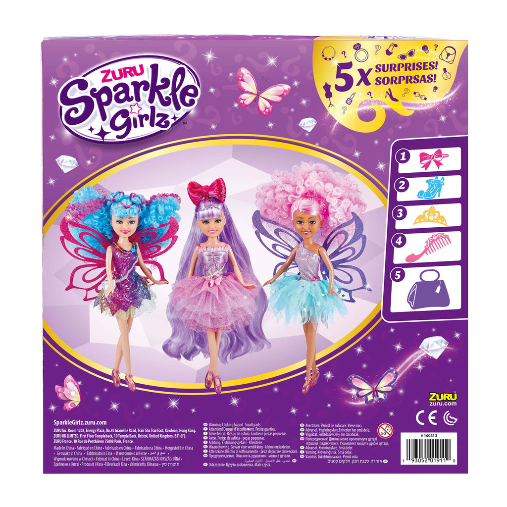 Sparkle Girlz Кукла Hair Dreams с 5 изненади