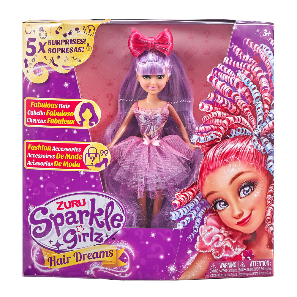 Sparkle Girlz Кукла Hair Dreams с 5 изненади