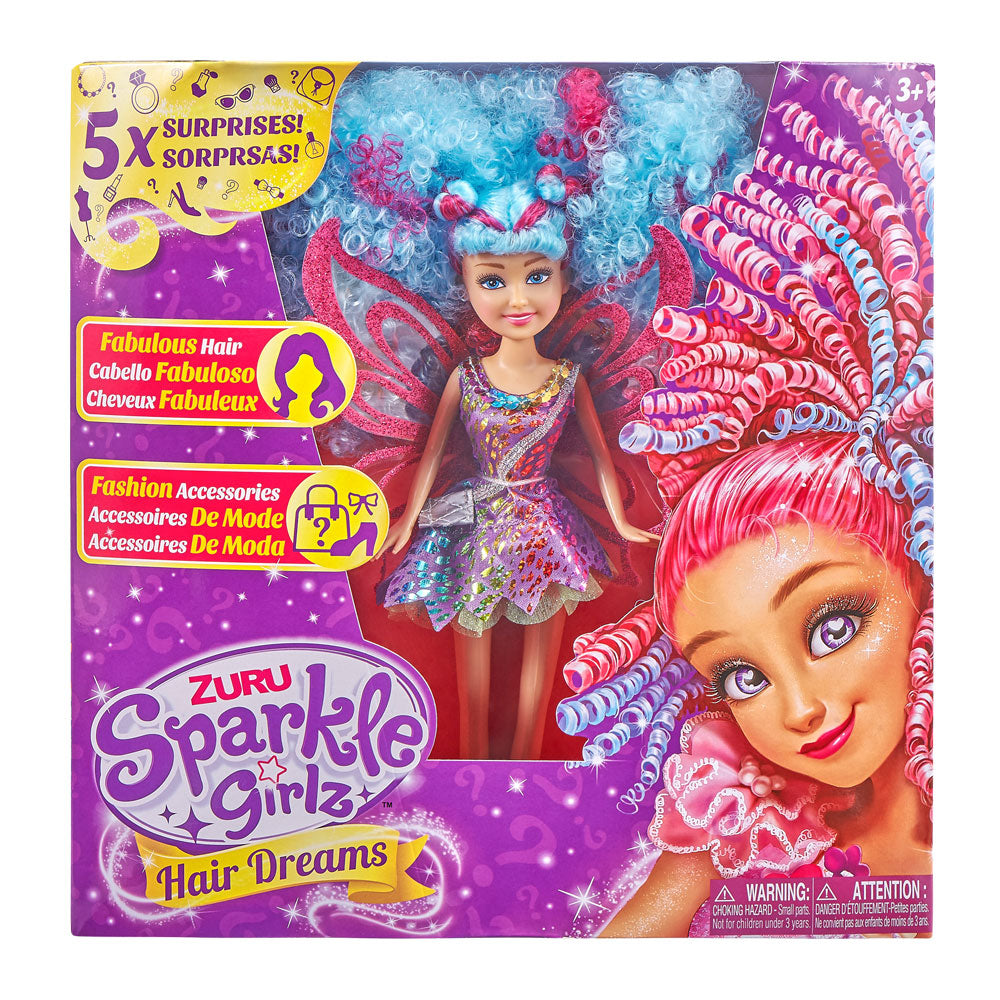 Sparkle Girlz Кукла Hair Dreams с 5 изненади