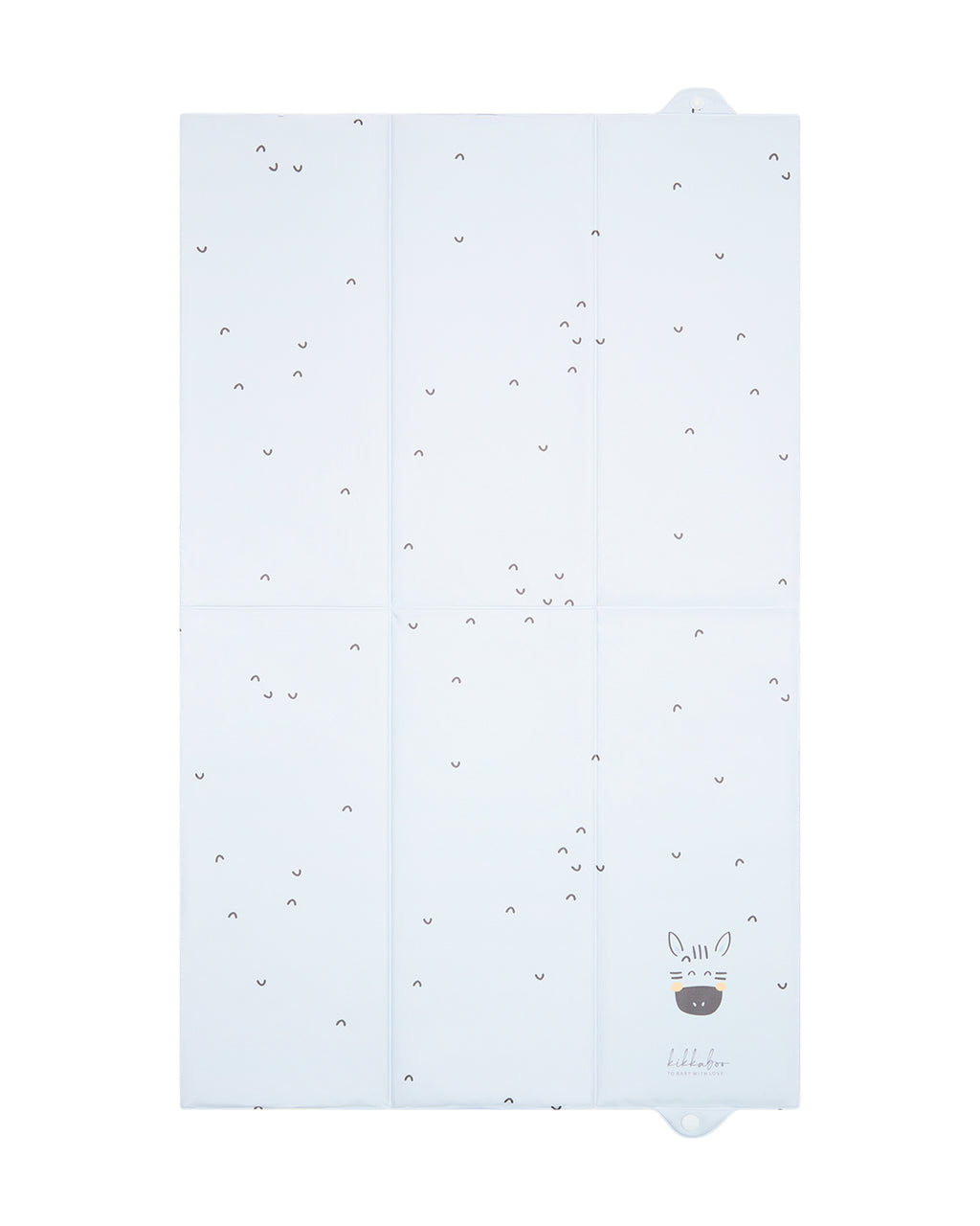 KikkaBoo Сгъваема PVC подложка за повиване 50x80 см Stripy Friends