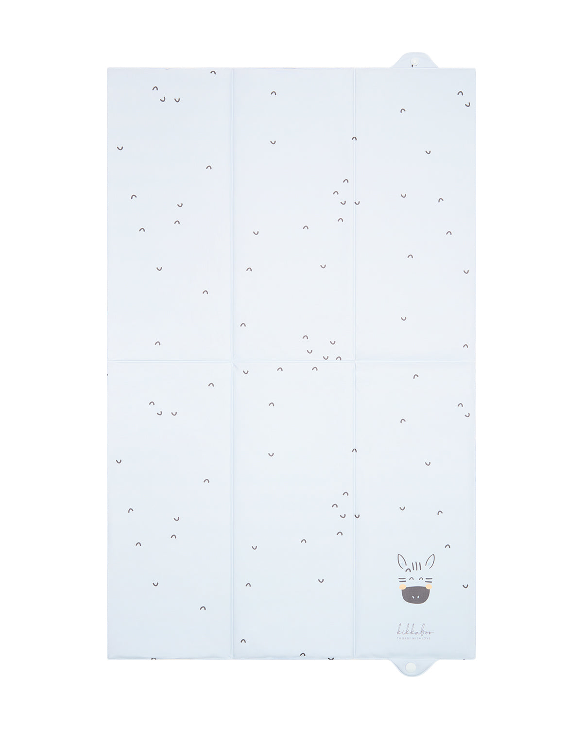KikkaBoo Сгъваема PVC подложка за повиване 50x80 см Stripy Friends