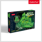CubicFun Пъзел 3D кораб Flying Dutchman 360ч. Glow in the dark