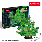 CubicFun Пъзел 3D кораб Flying Dutchman 360ч. Glow in the dark