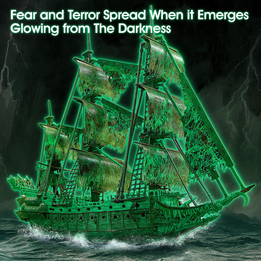 CubicFun Пъзел 3D кораб Flying Dutchman 360ч. Glow in the dark