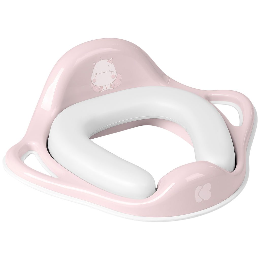 KikkaBoo Тоалетна седалка с мека подложка Hippo Pink