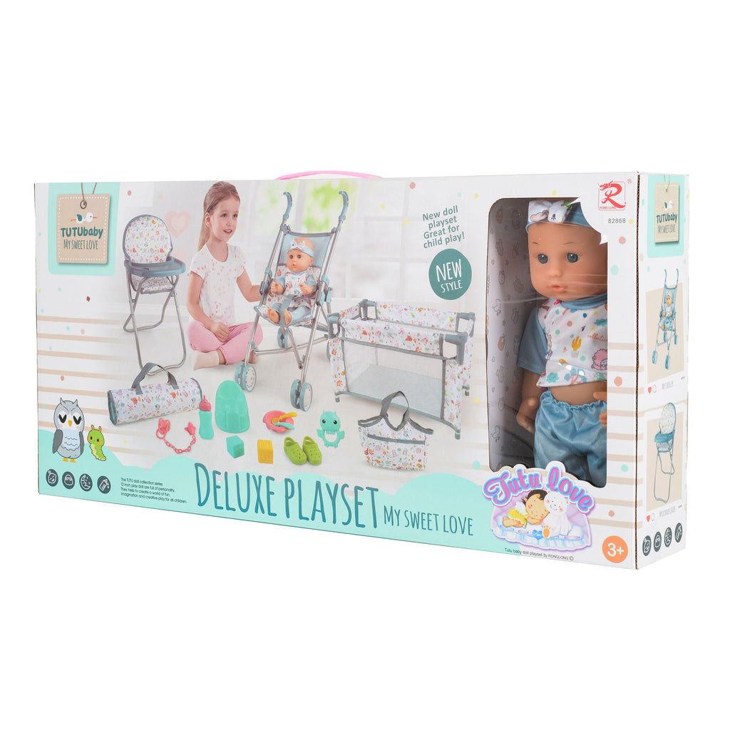 Tutu love Кукла 36cm сет с легло,кошара и стол 82868