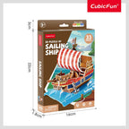 CubicFun Пъзел 3D Sailing Ship 33ч.