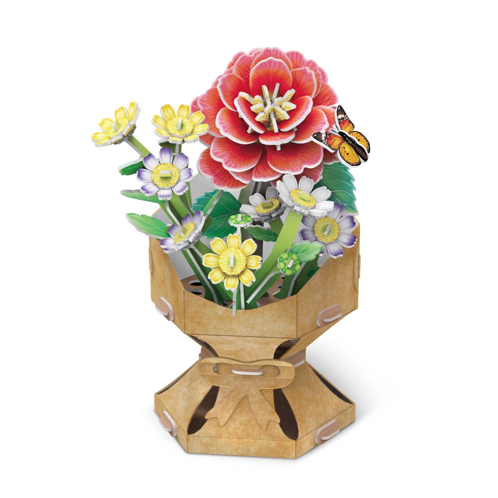 CubicFun Пъзел 3D Flower Bouquet Камелия 109ч.
