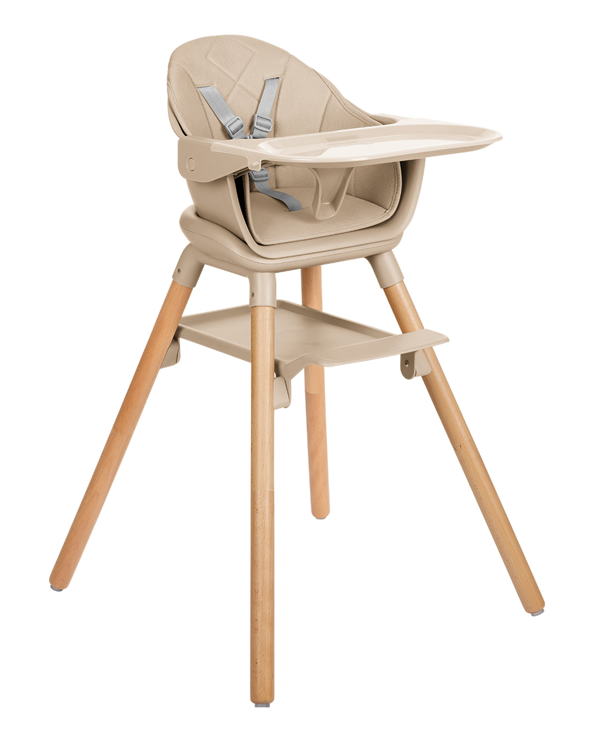 KikkaBoo Стол за хранене 6в1 Woody Beige