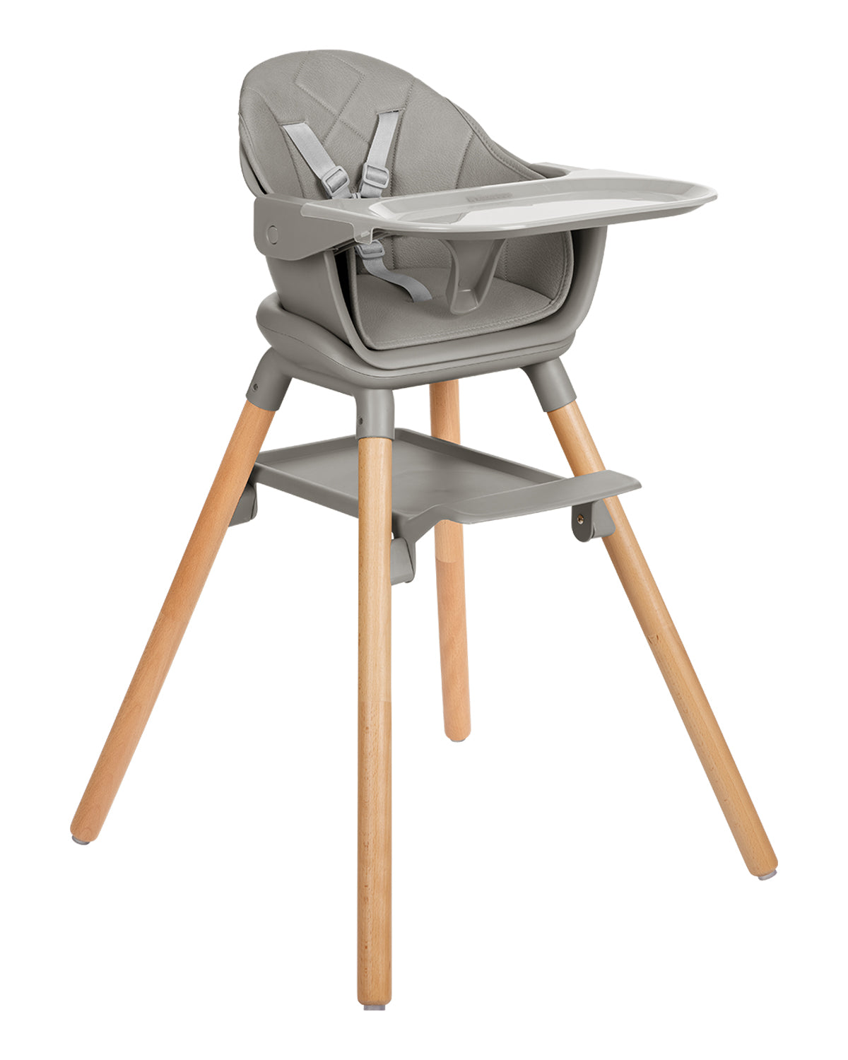 KikkaBoo Стол за хранене 6в1 Woody Grey