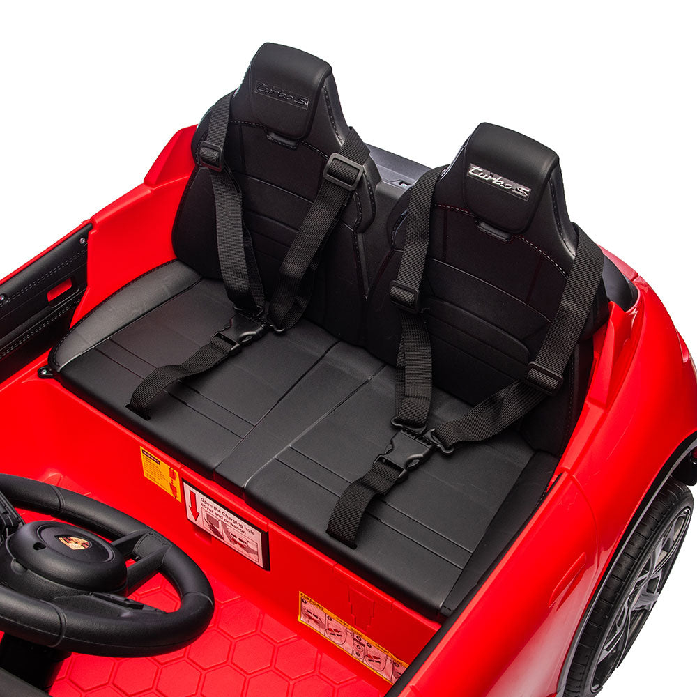 PINGHU Кола Акумулаторна PORSCHE TAYCAN 12V Червена BDM-0988-R