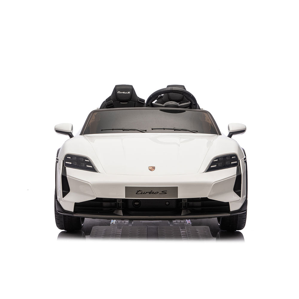 PINGHU Кола Акумулаторна PORSCHE TAYCAN 12V Бяла BDM-0988-W