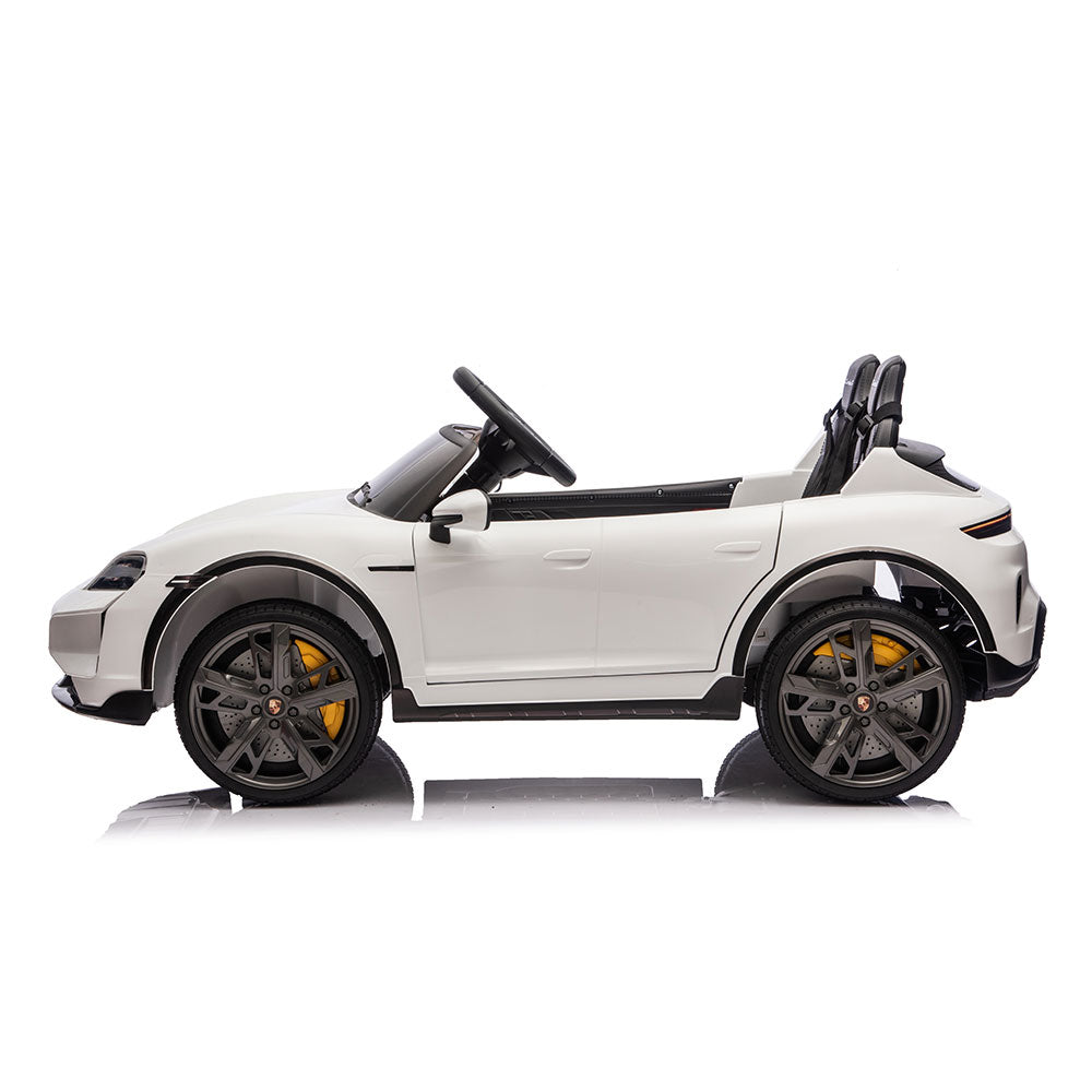PINGHU Кола Акумулаторна PORSCHE TAYCAN 12V Бяла BDM-0988-W