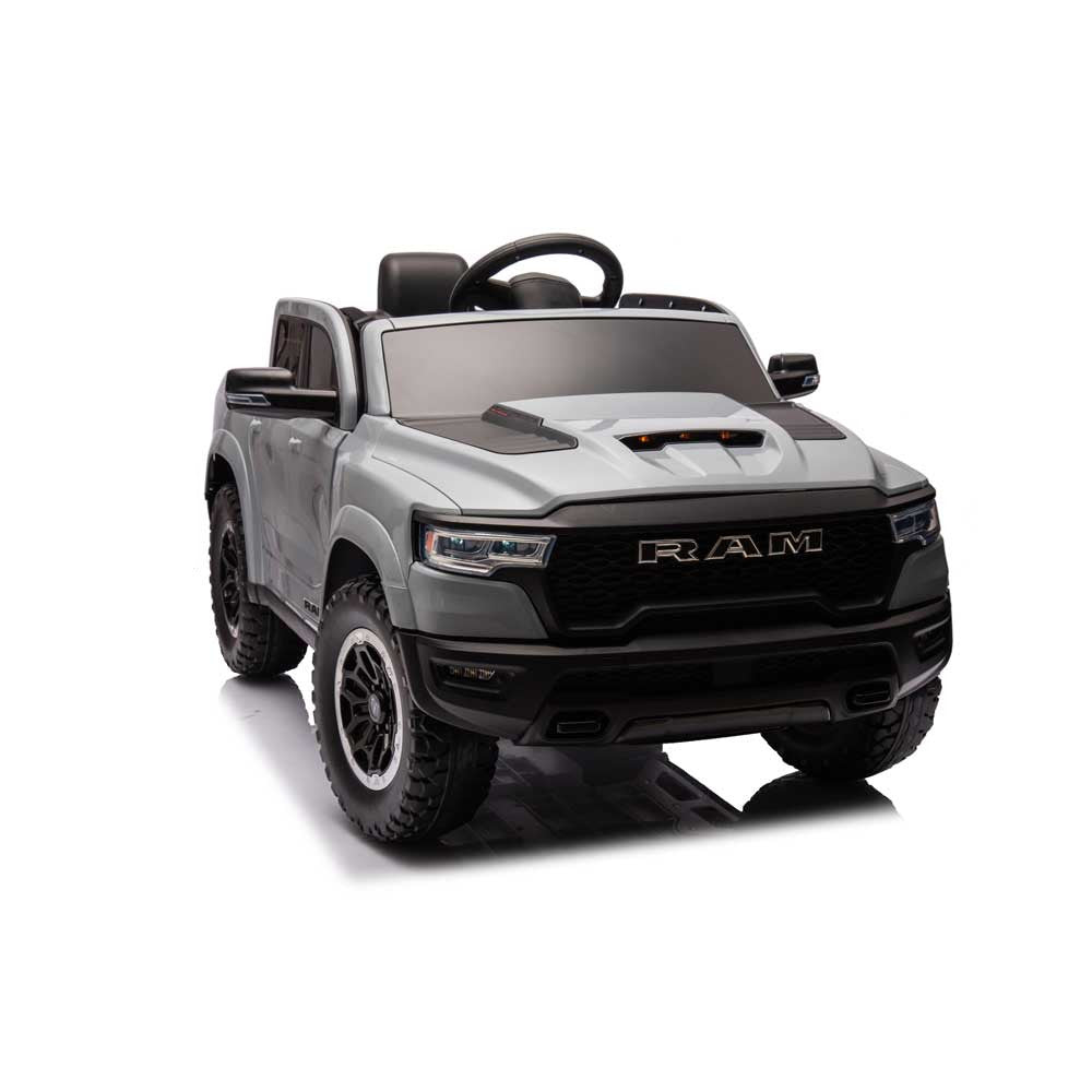 Пикап Акумулаторен RAM DODGE с родителски контрол 12V - сив